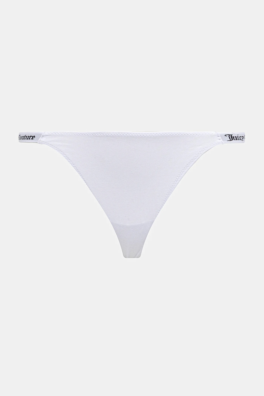 Juicy Couture tangá dámske s bavlnou 3 PK DEMI THNG 3-pak