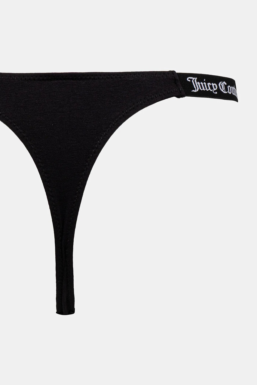 Juicy Couture tangá dámske s bavlnou 3 PK DEMI THNG 3-pak