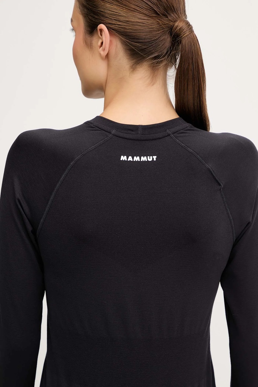 Ισοθερμικό μακρυμάνικο με προσθήκη μαλλιού Mammut Trift χρώμα: μαύρο, 1016.01080 φωτογραφία