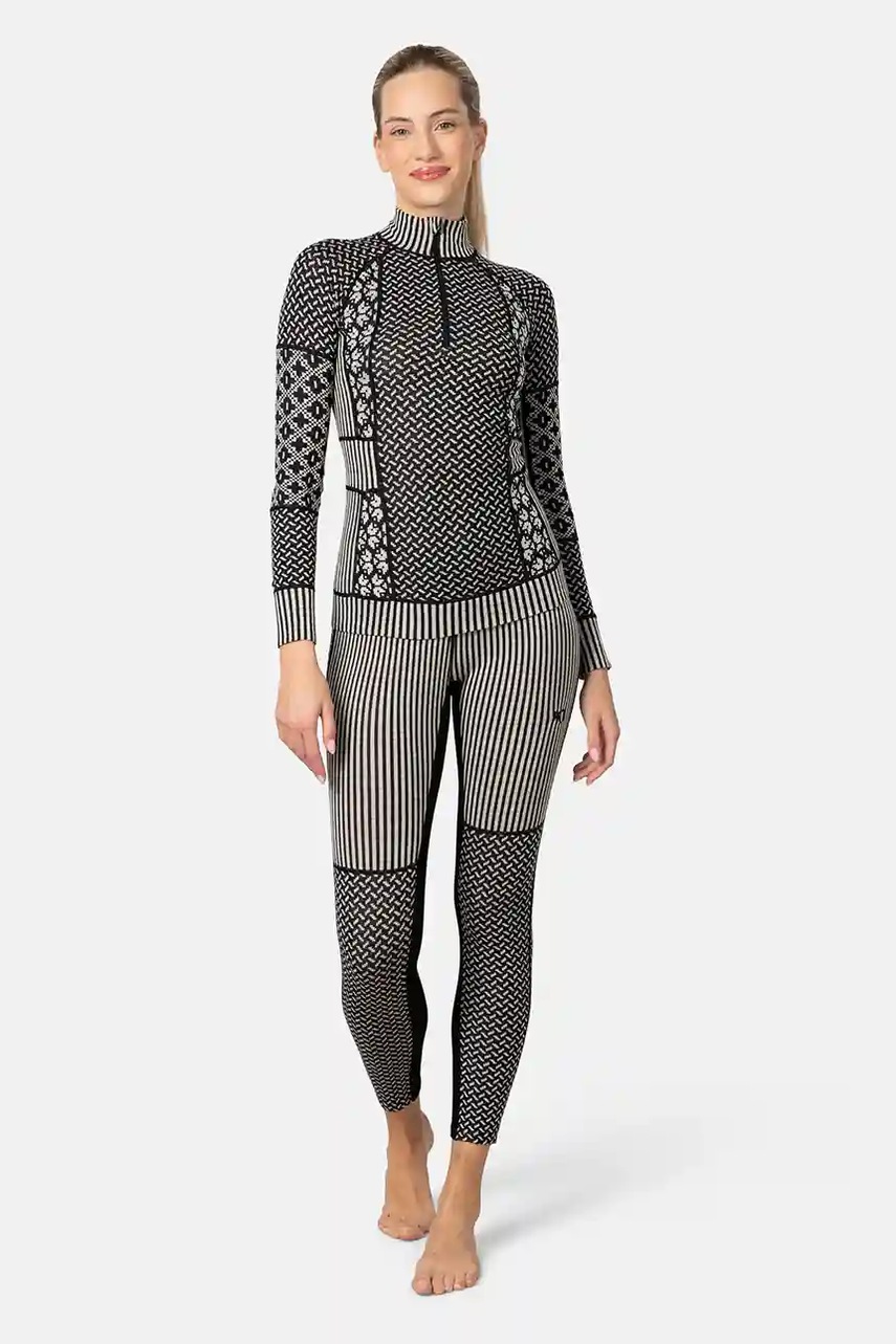 Ισοθερμικό μακρυμάνικο Kari Traa SMEKKER χρώμα: μαύρο, 622681 φωτογραφία