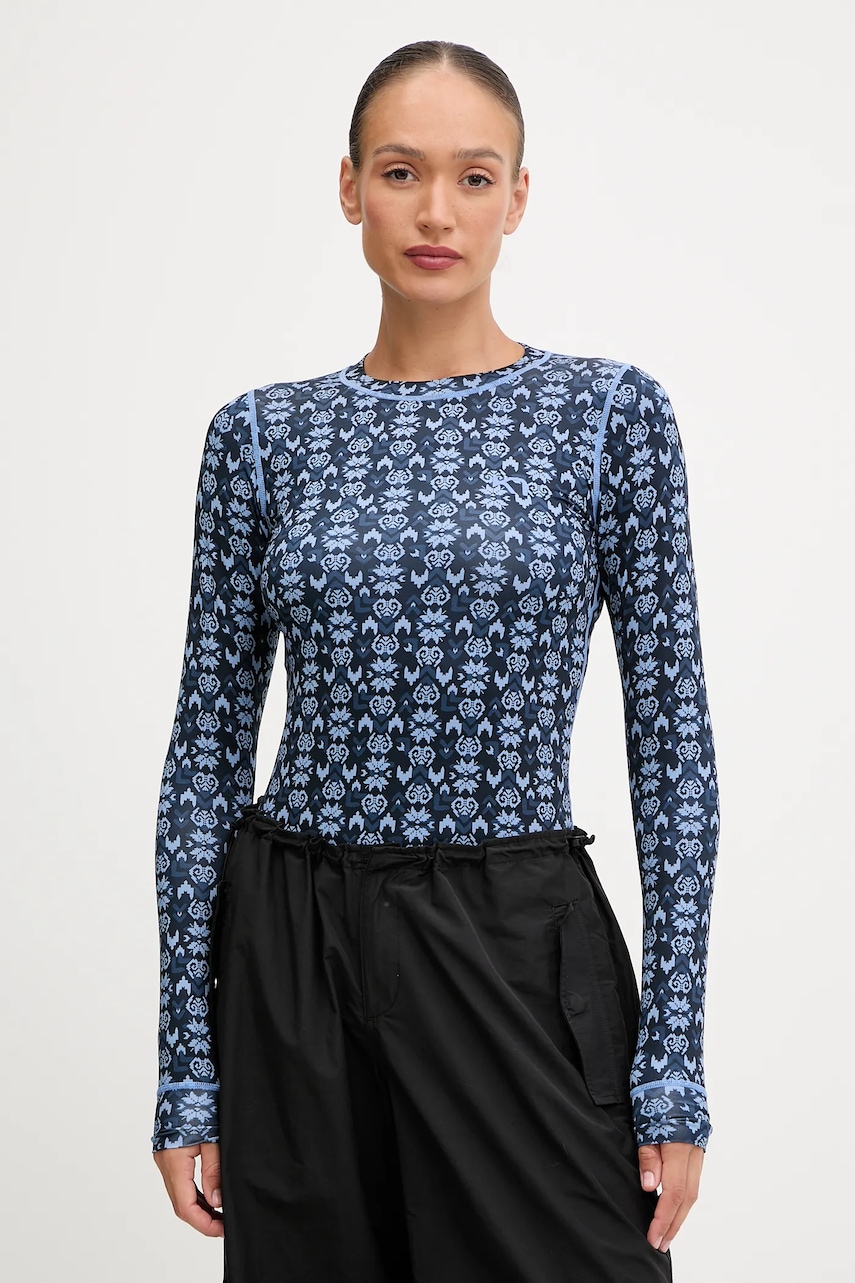 Kari Traa longsleeve funcțional FRYD culoarea bleumarin, 622926