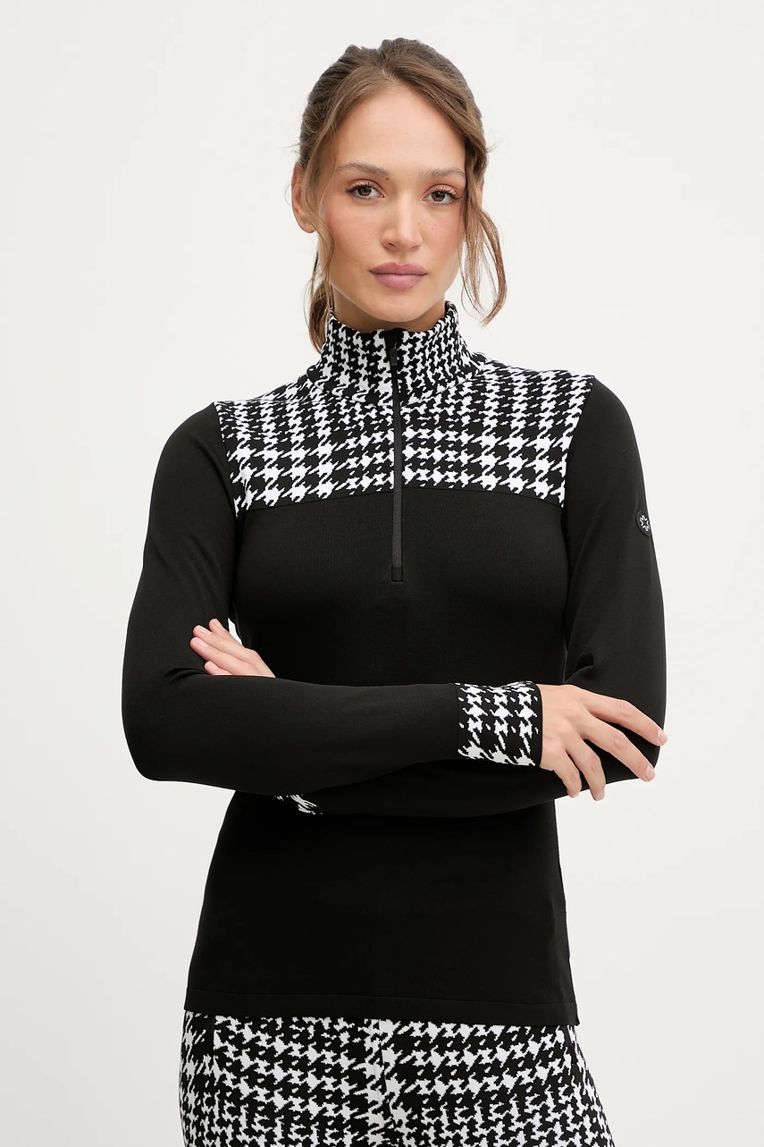 Levně Funkční triko s dlouhým rukávem Newland LADY T-NECK černá barva, N46775.108