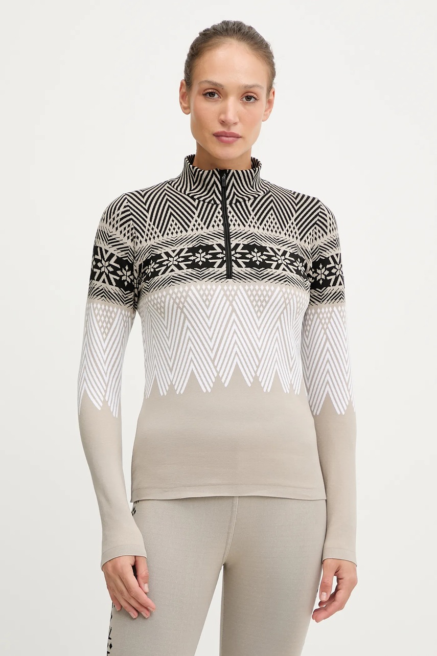 Levně Funkční mikina Newland LADY T-NECK béžová barva, N46703.97