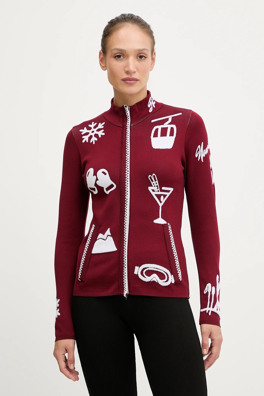Levně Funkční mikina Newland LADY FULL ZIP vínová barva, N46872.198