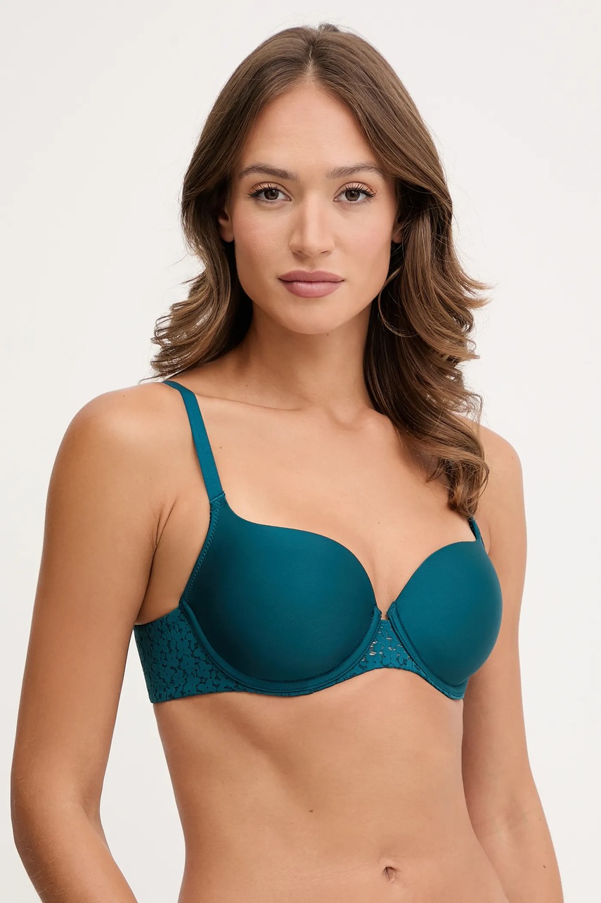 Chantelle sutien culoarea verde, uni, C13FN0
