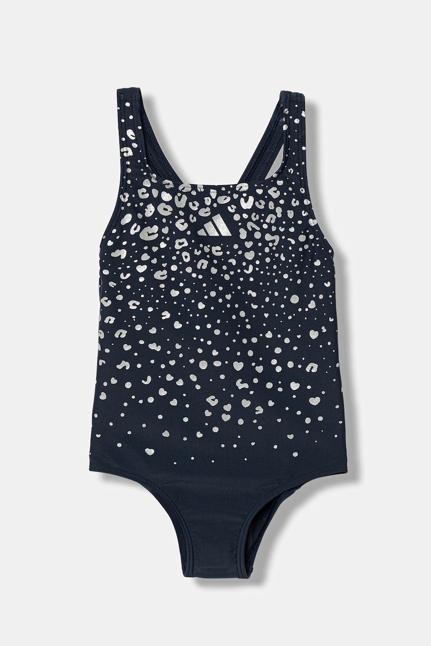 adidas Performance costum de baie dintr-o bucată pentru copii culoarea albastru marin, JM8230