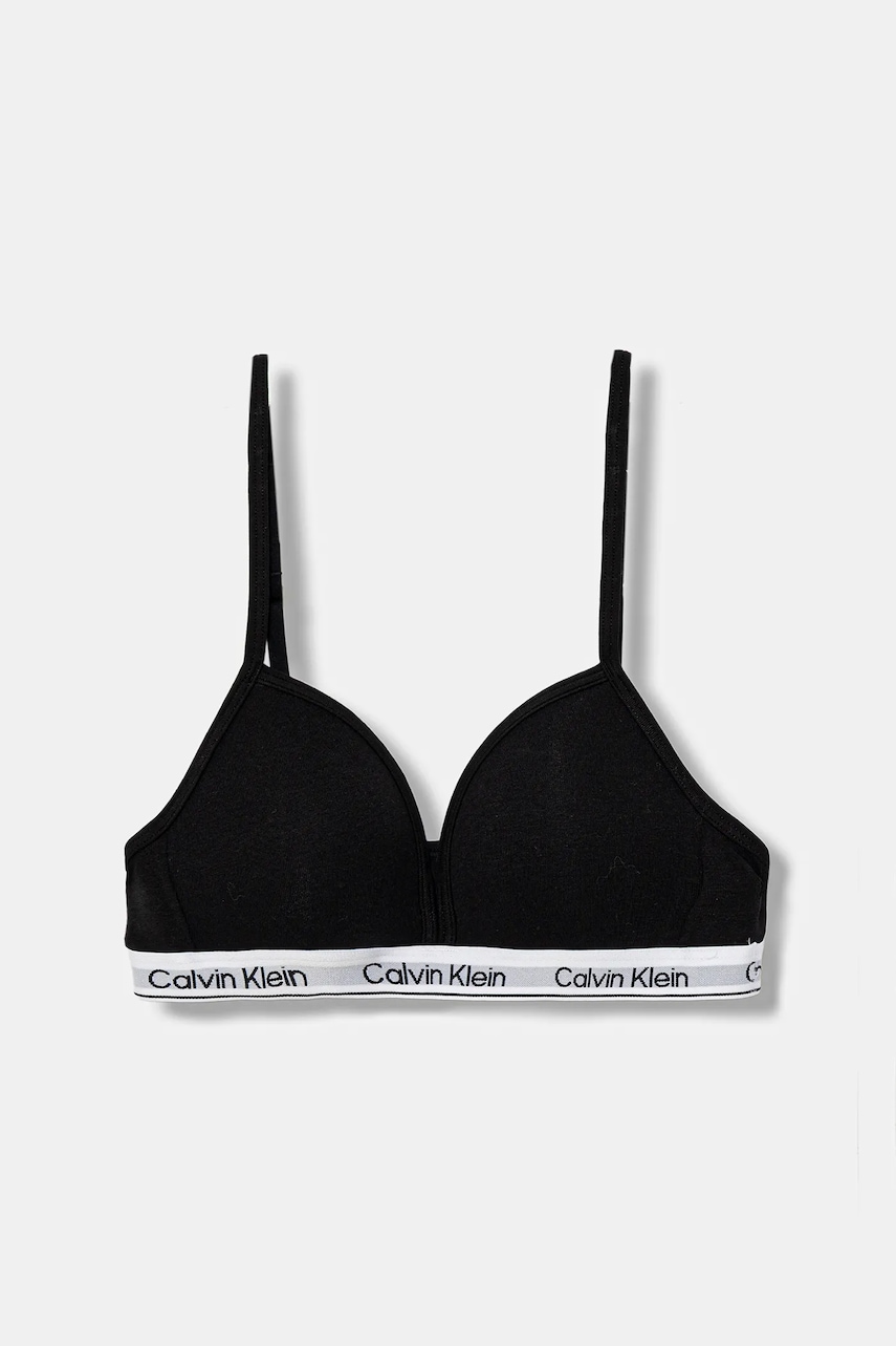 Levně Dětská podprsenka Calvin Klein Underwear černá barva, G80G800736