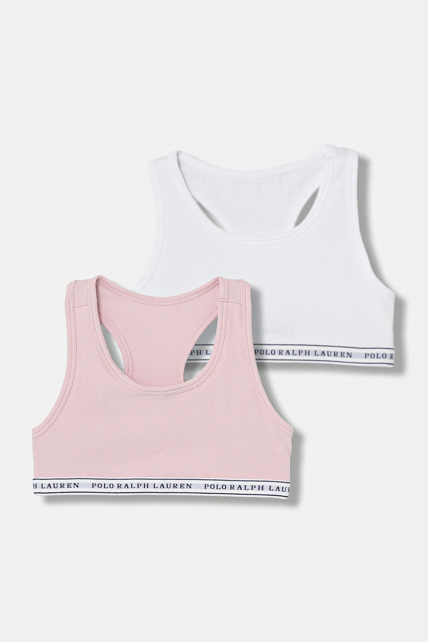 Levně Dětská podprsenka Polo Ralph Lauren 2-pack bílá barva, 4P5038