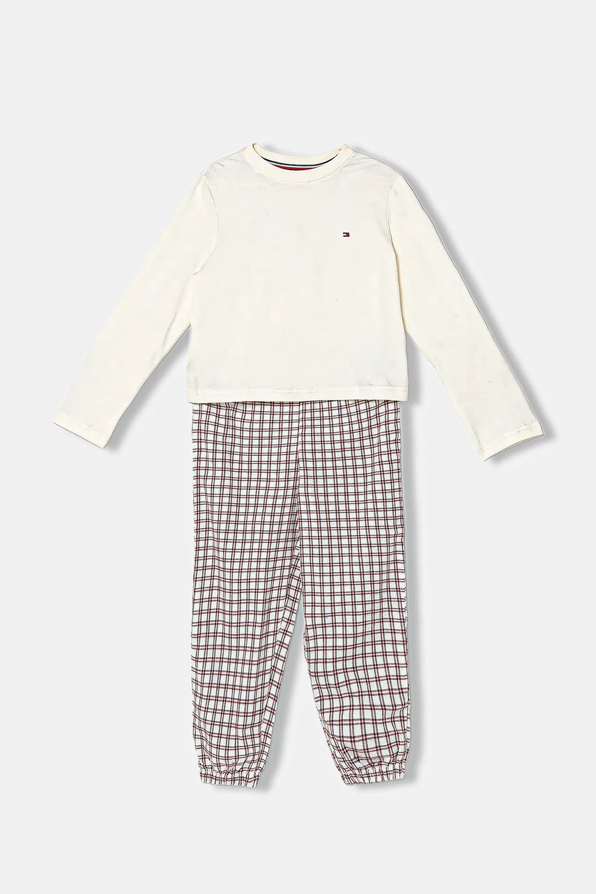 Levně Dětské pyžamo Tommy Hilfiger béžová barva, UG0UG00807