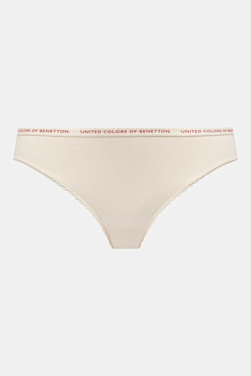 Дитячі труси United Colors of Benetton 2-pack колір бежевий 37CY0S02Q