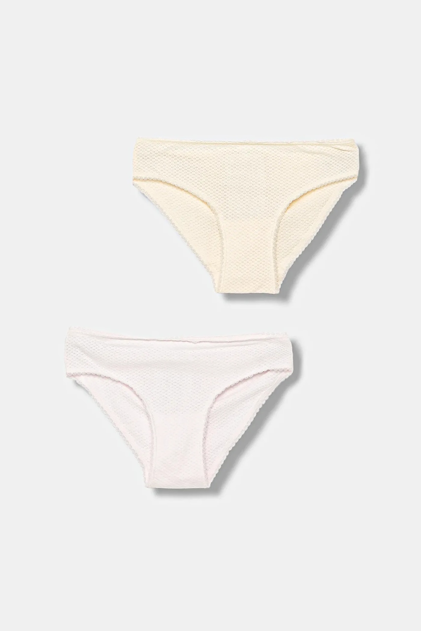Levně Dětské kalhotky United Colors of Benetton 2-pack růžová barva, 3MK50S02J
