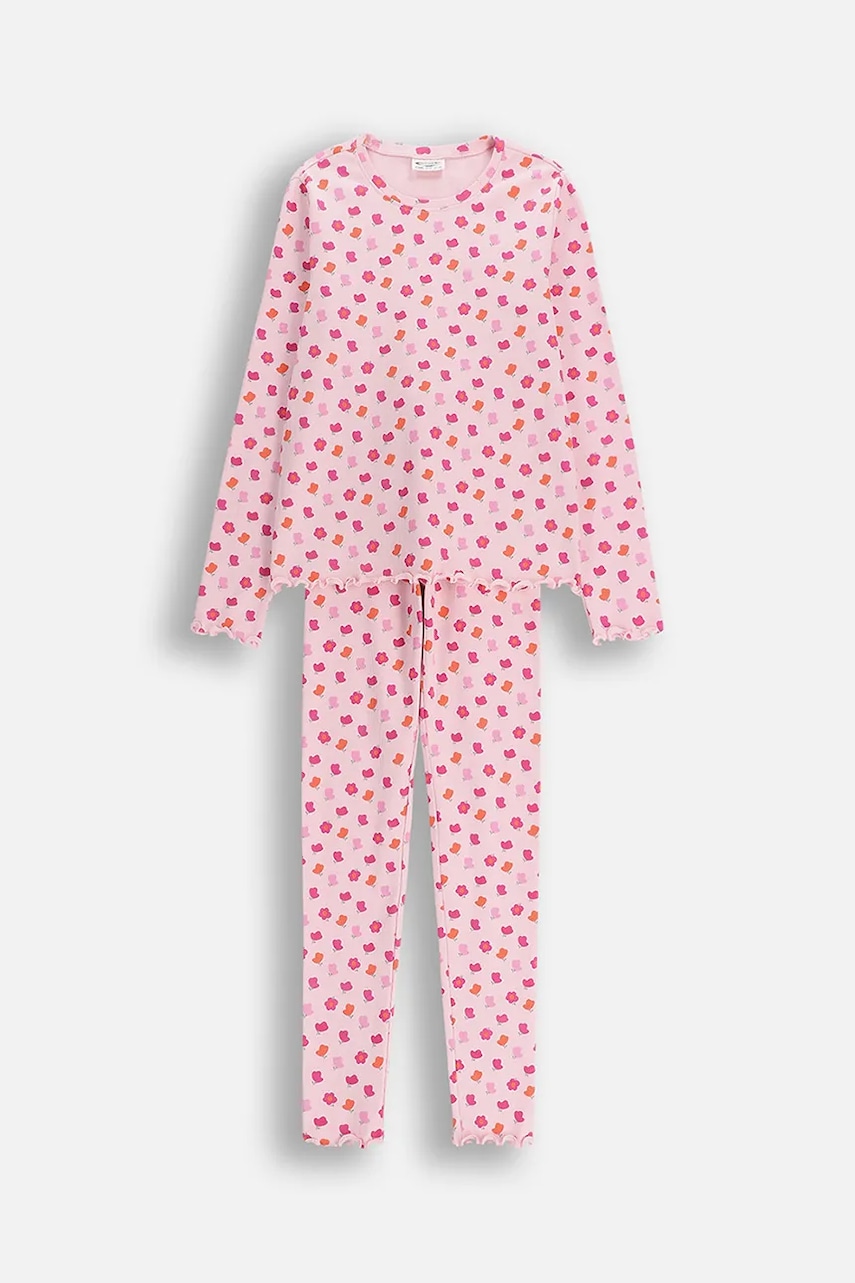 Coccodrillo pijama copii culoarea bej, cu model, PYJAMAS Coccodrillo pijama copii culoarea bej, cu model, PYJAMAS