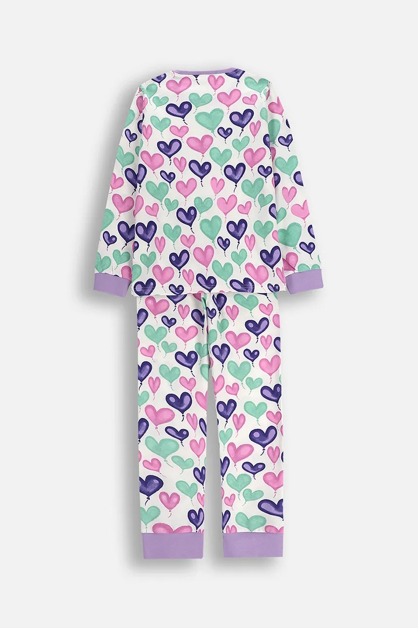 Детский хлопковый пижамный комплект Coccodrillo цвет бежевый узор PYJAMAS