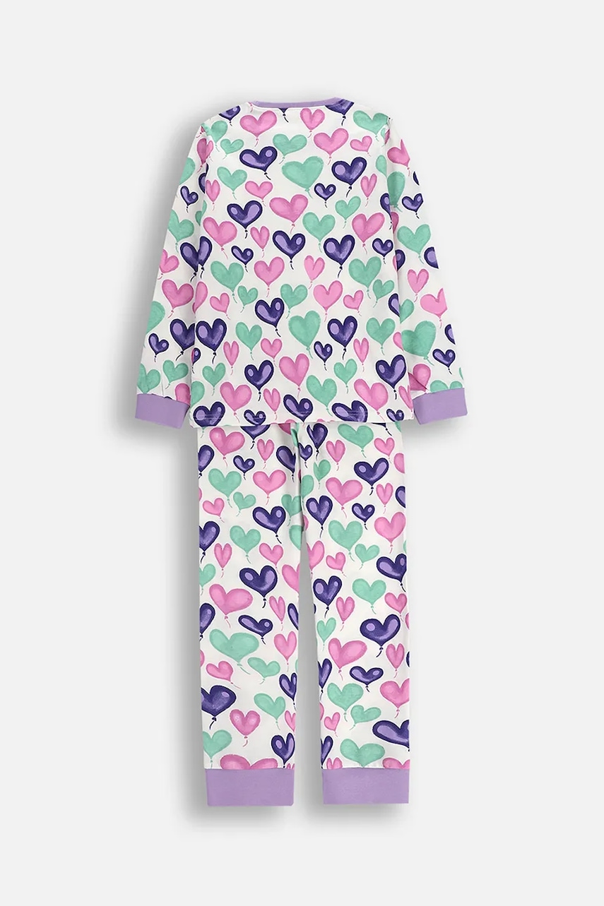 Детский хлопковый пижамный комплект Coccodrillo цвет бежевый узор PYJAMAS Детский хлопковый пижамный комплект Coccodrillo цвет бежевый узор PYJAMAS