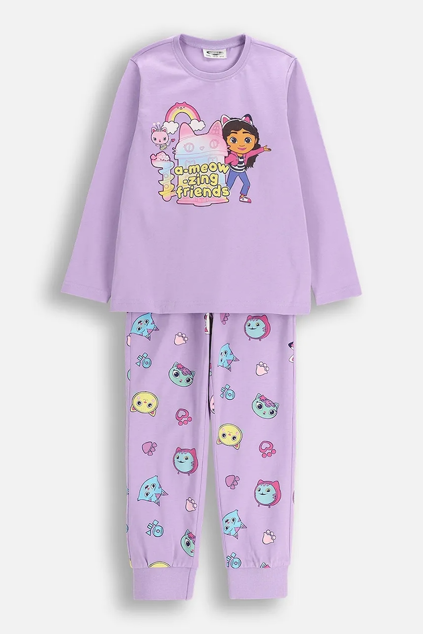 Coccodrillo pijamale de bumbac pentru copii