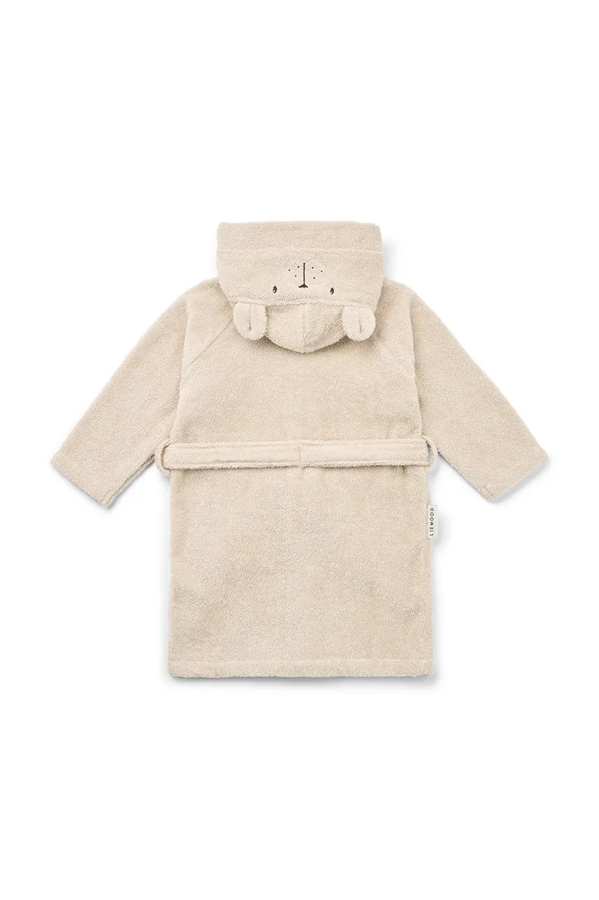Детский хлопковый халат Liewood Lily Polarbear Bathrobe цвет бежевый LW20312