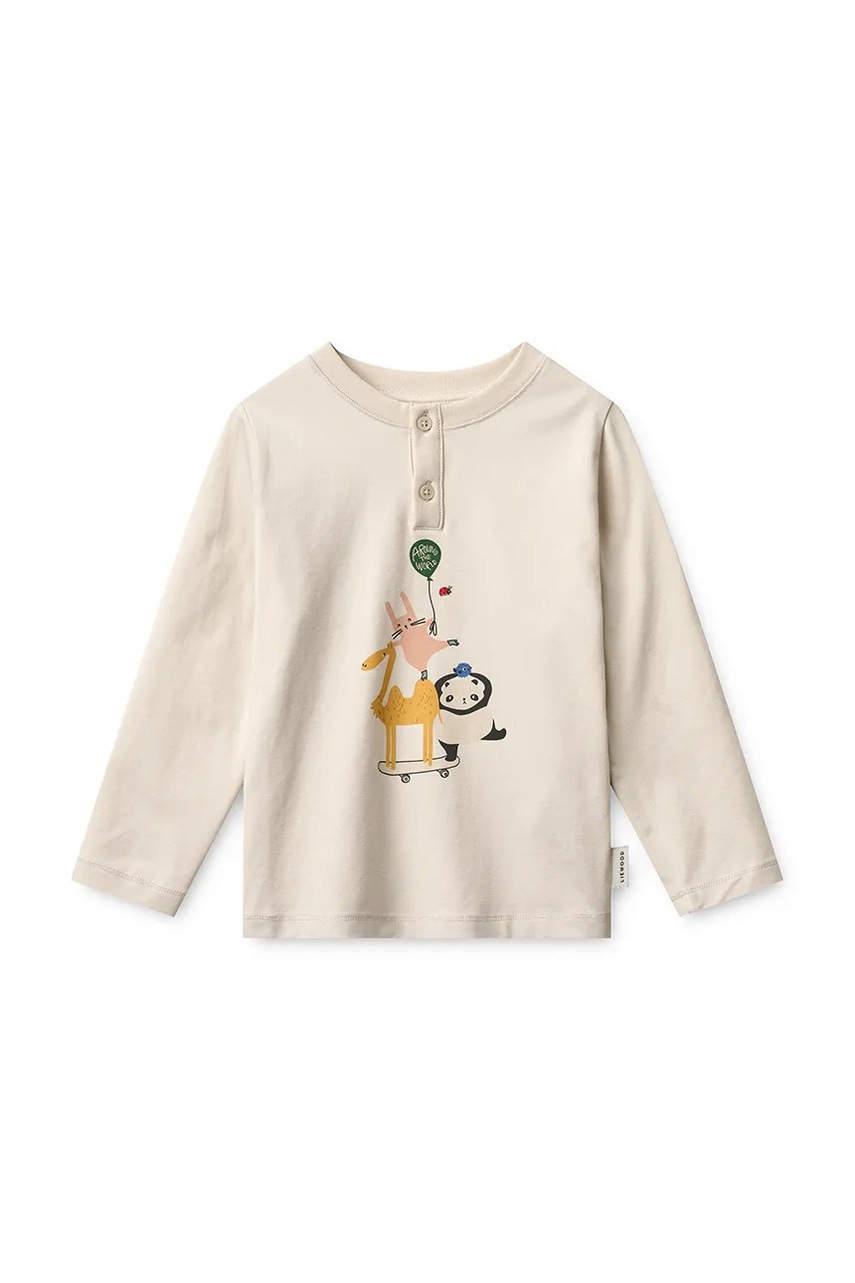 Детская пижама Liewood Wilhelm Printed Pyjamas Set цвет бежевый узор LW20674