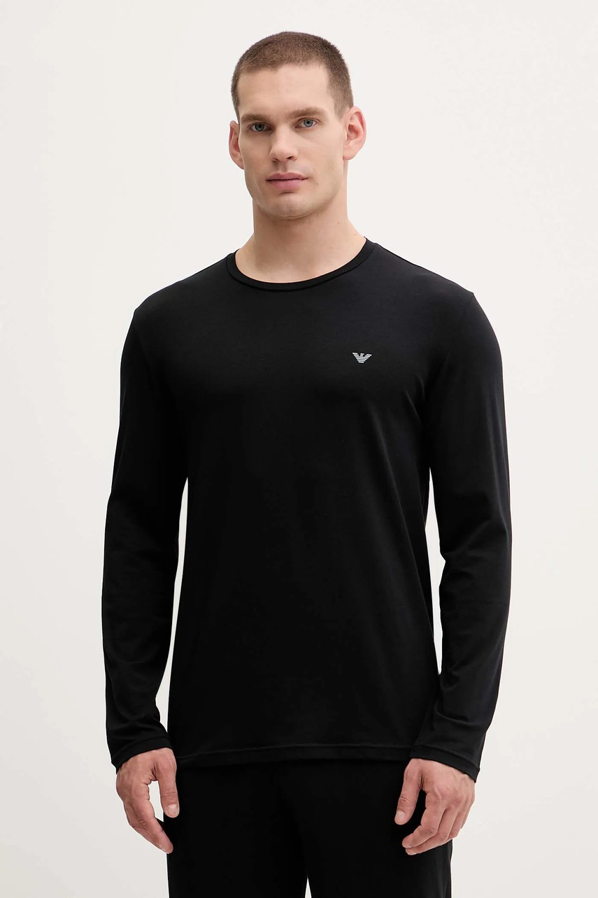 Пижама Emporio Armani Underwear цвет чёрный с принтом EM000610 AF10776 Пижама Emporio Armani Underwear цвет чёрный с принтом EM000610 AF10776