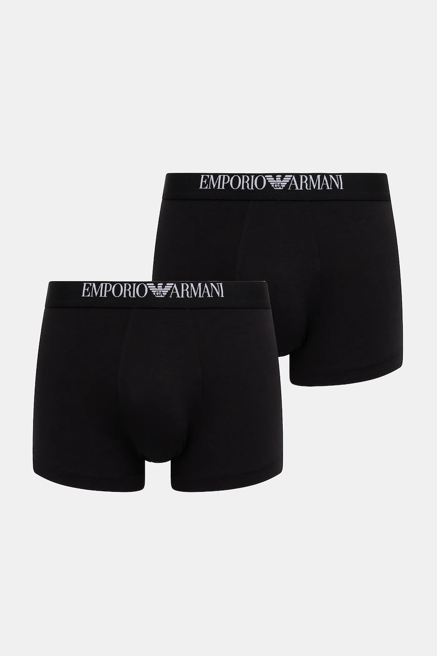 Levně Boxerky Emporio Armani Underwear 2-pack černá barva, EM000253 AF14134