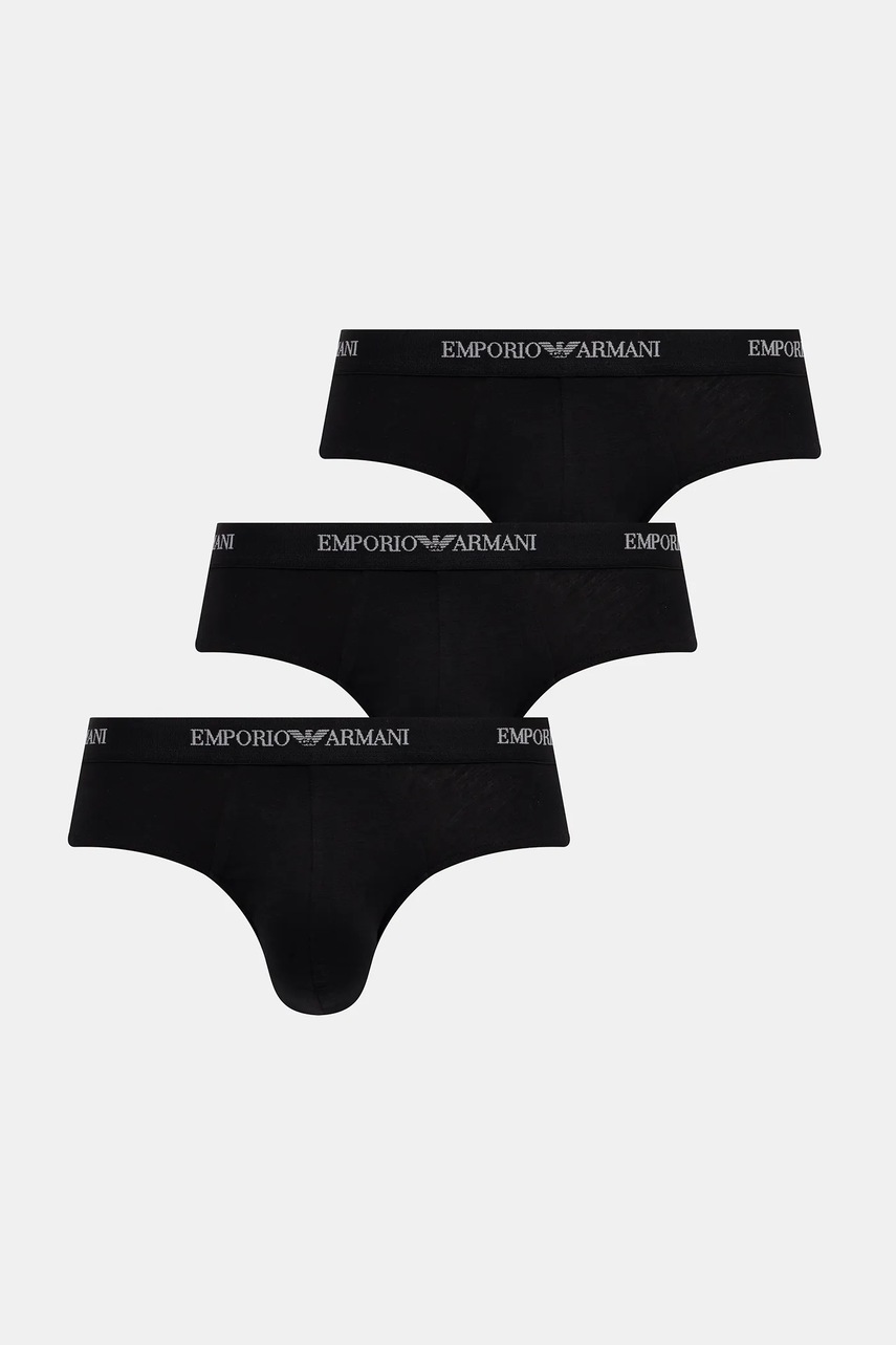 Levně Spodní prádlo Emporio Armani Underwear 3-pack černá barva, EM000258 AF14132