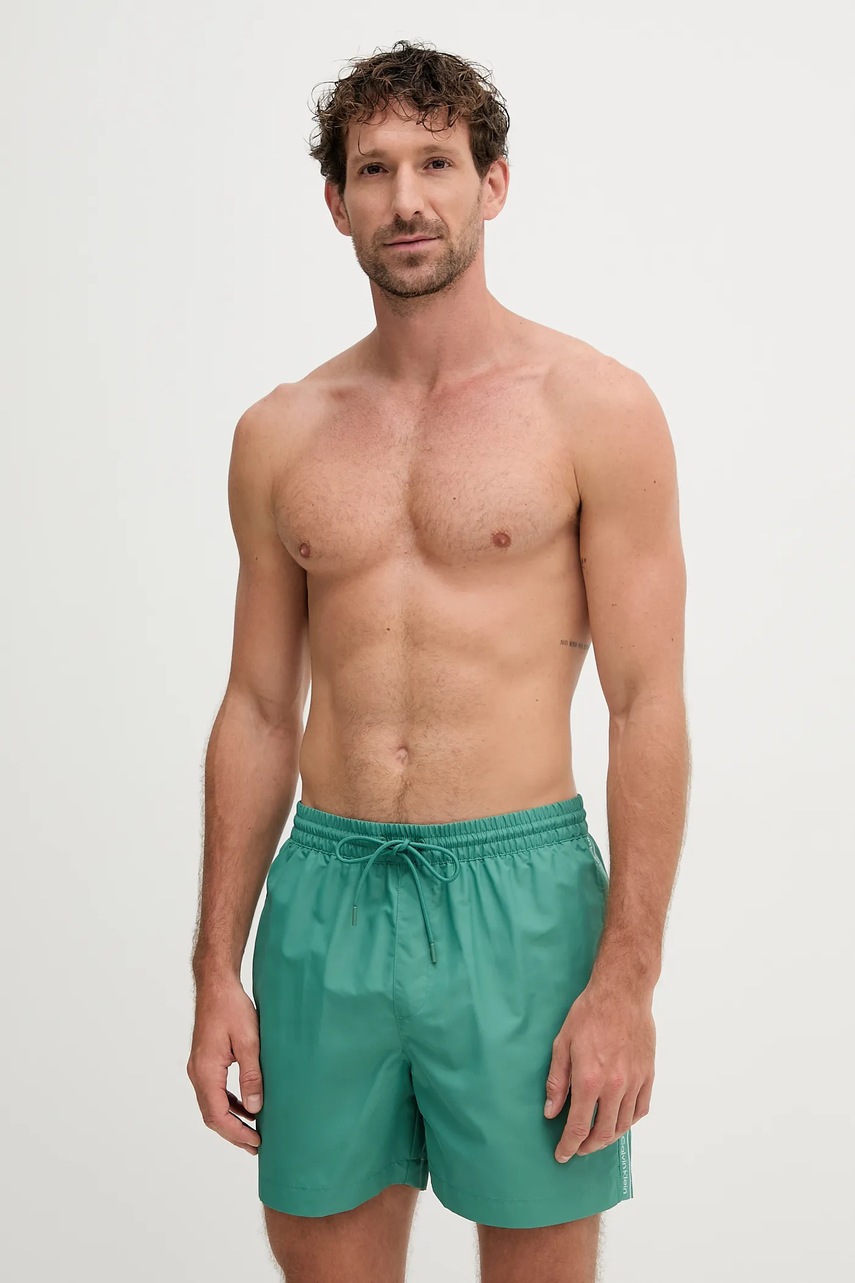 Купальные шорты Calvin Klein цвет зелёный LV00N61109 Купальные шорты Calvin Klein цвет зелёный LV00N61109