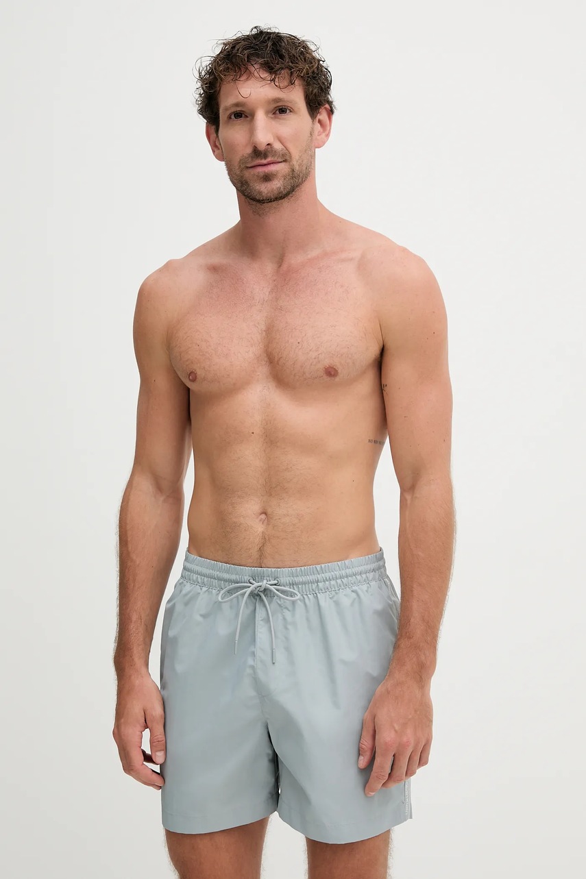 Купальные шорты Calvin Klein цвет серый LV00N61109 Купальные шорты Calvin Klein цвет серый LV00N61109