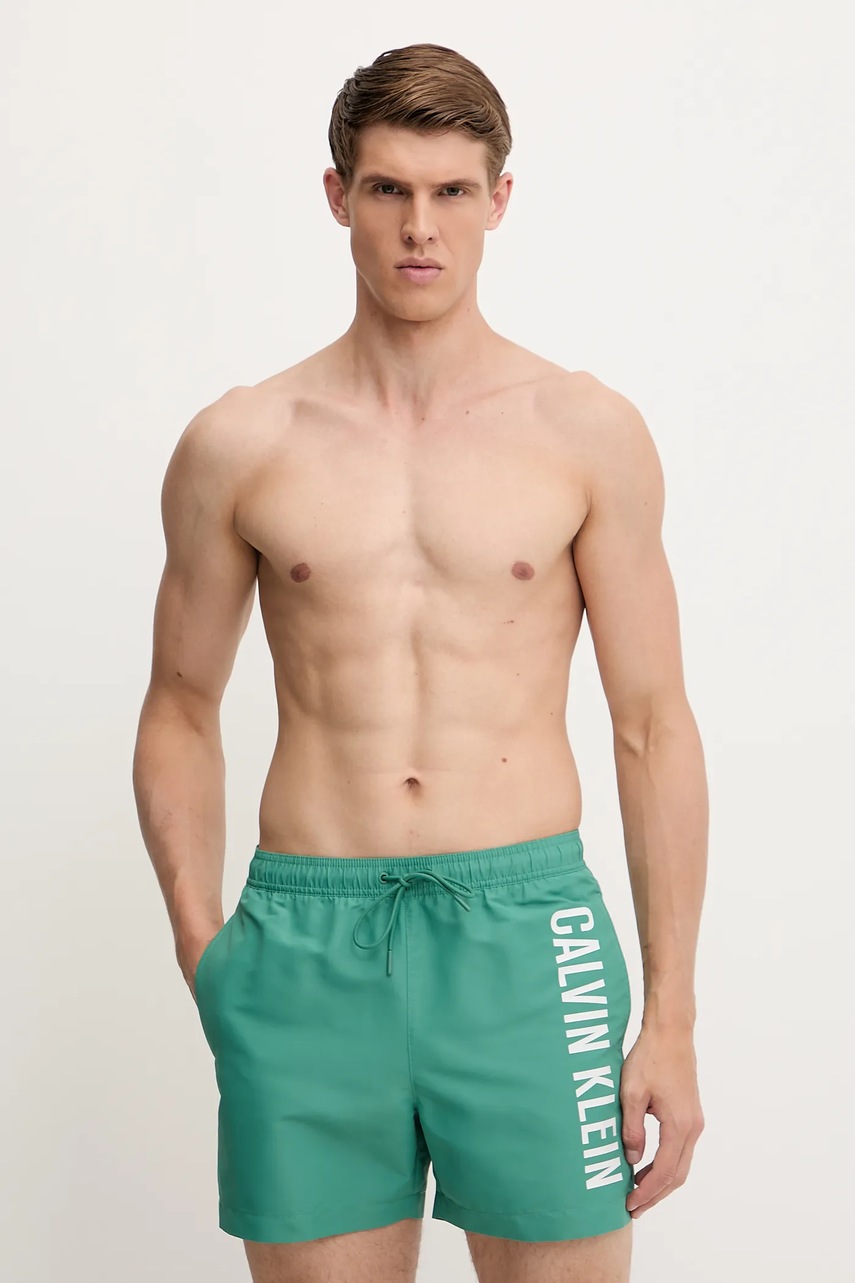 Купальные шорты Calvin Klein цвет зелёный LV00N61092 Купальные шорты Calvin Klein цвет зелёный LV00N61092