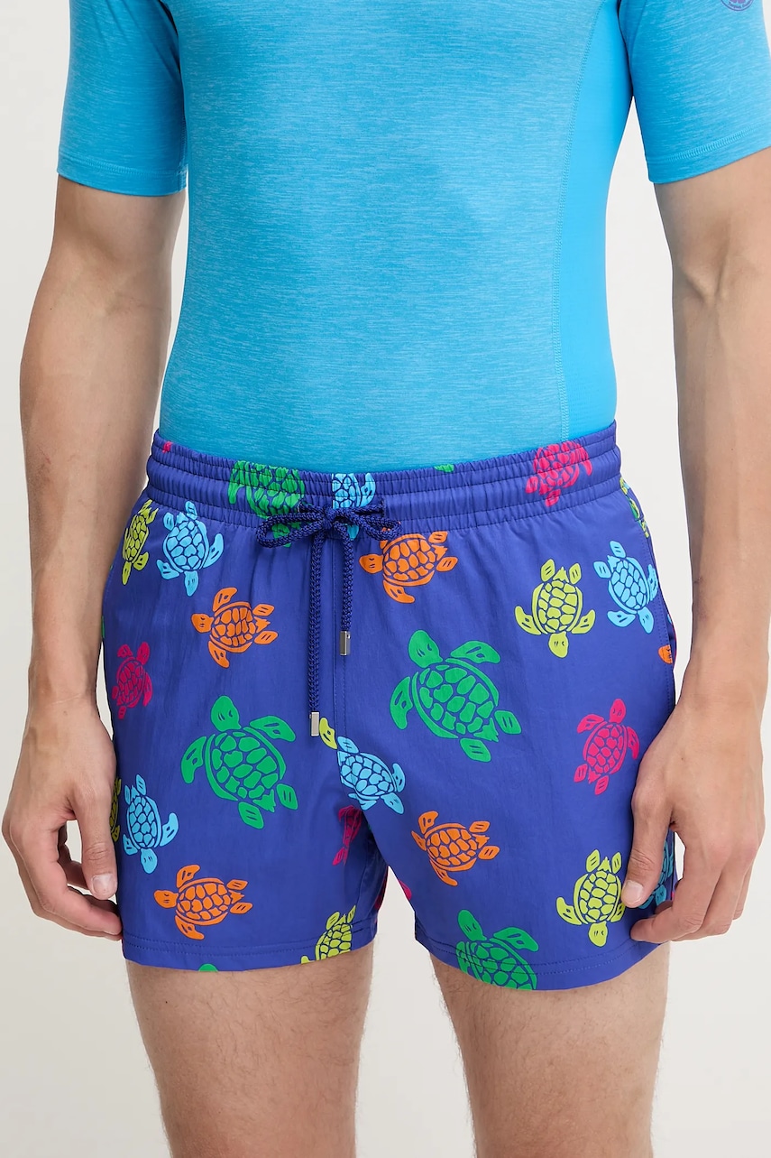 Vilebrequin pantaloni scurti de baie MOORISE culoarea violet, MSOCF136