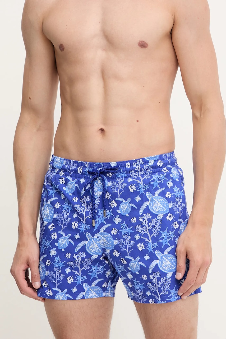 Vilebrequin pantaloni scurti de baie MOORISE culoarea violet, MSOCF127