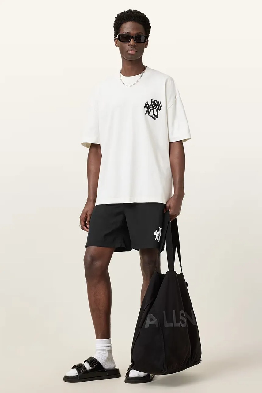 Μαγιό AllSaints ORLANDO χρώμα: μαύρο, M016WC φωτογραφία