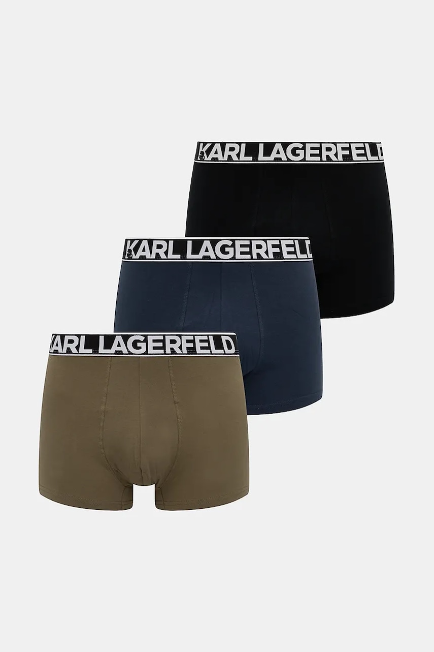 Karl Lagerfeld bokserki męskie bawełniane z elastanem 3-pack