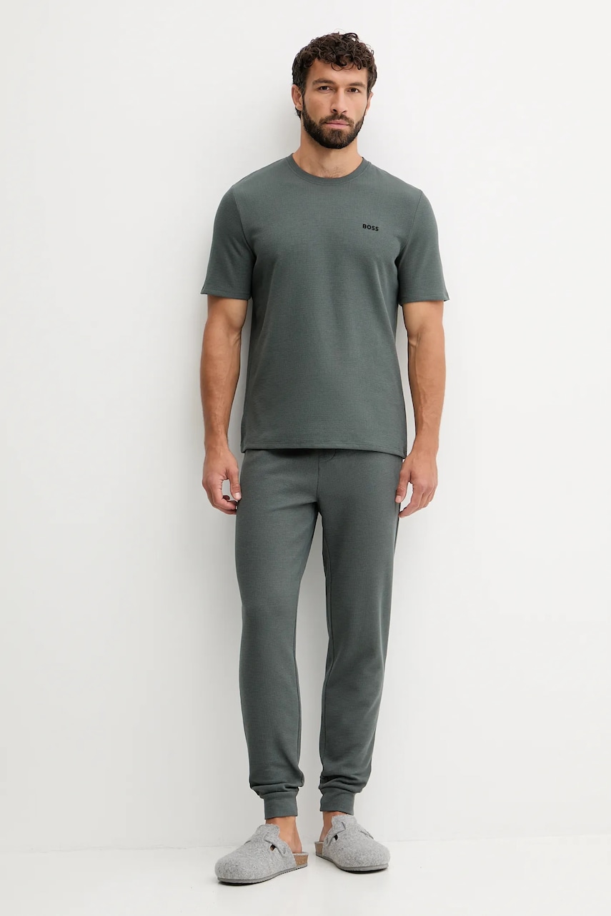 Штаны лаунж BOSS цвет коричневый однотонные 50535878 Штаны лаунж BOSS цвет коричневый однотонные 50535878