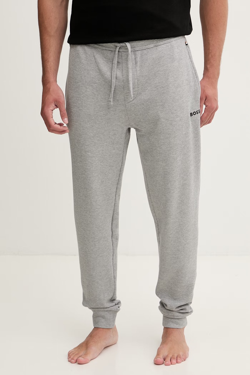BOSS παντελόνι επίσημο Ανδρικά Waffle Pants Cuff