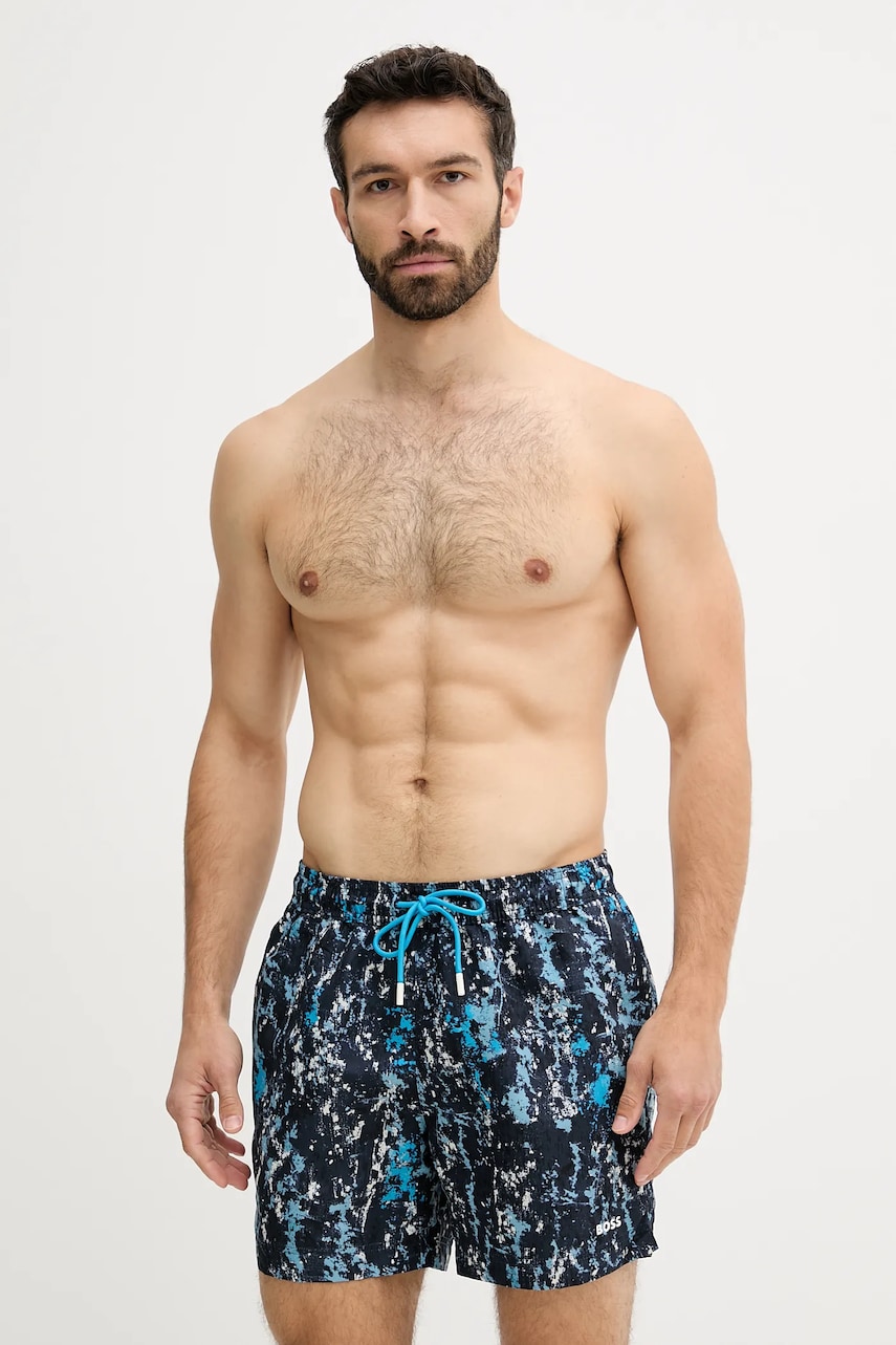 BOSS pantaloni scurți de baie culoarea turcoaz, 50544499