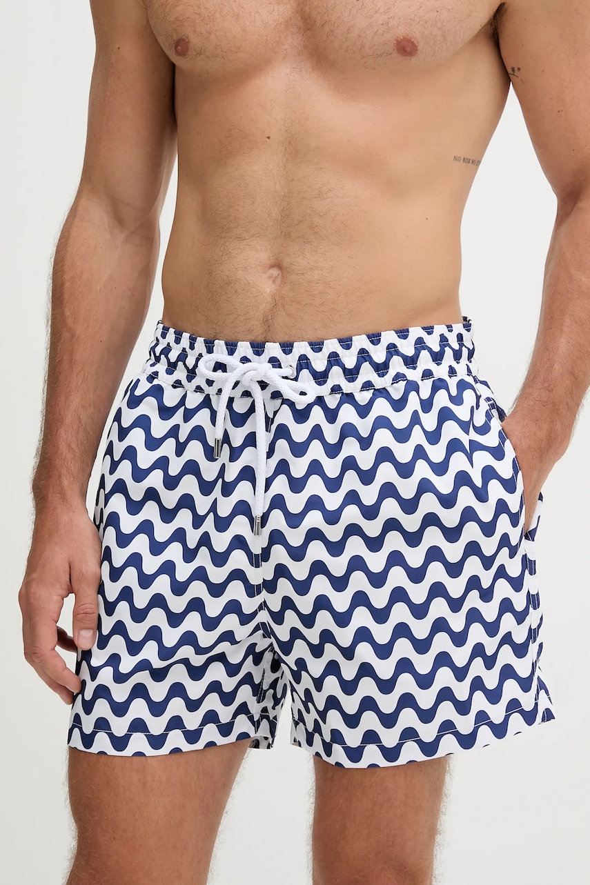 Frescobol Carioca pantaloni scurți de baie culoarea bleumarin, 1018.04
