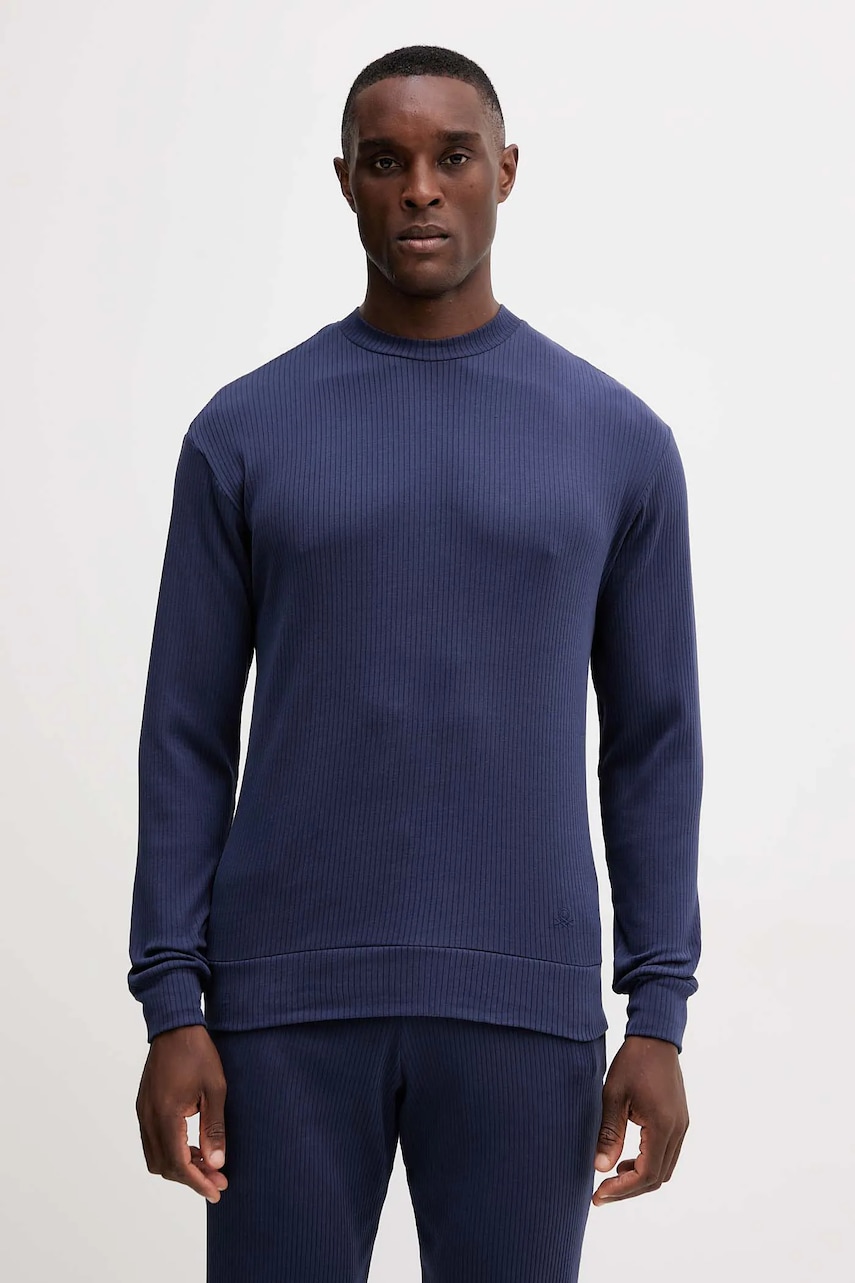 Пижама United Colors of Benetton цвет синий меланж 3PCF4P02X Пижама United Colors of Benetton цвет синий меланж 3PCF4P02X
