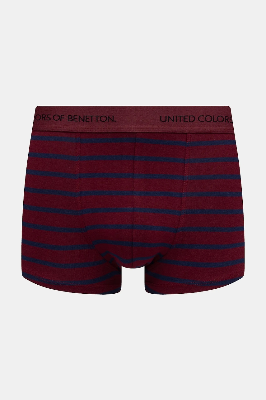 Levně Boxerky United Colors of Benetton vínová barva, 3VPS2X01H