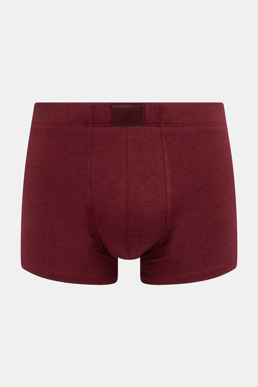 Levně Boxerky United Colors of Benetton vínová barva, 3XKP2X01I