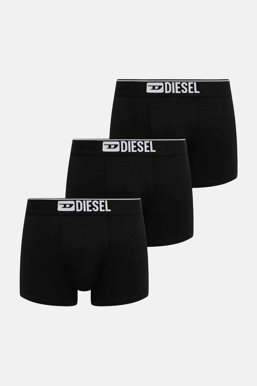 Diesel boxeri UMBX-SEBASTIANTHREEPAC BOXER-S 3-pack culoarea negru, 00SKME.0GDAC