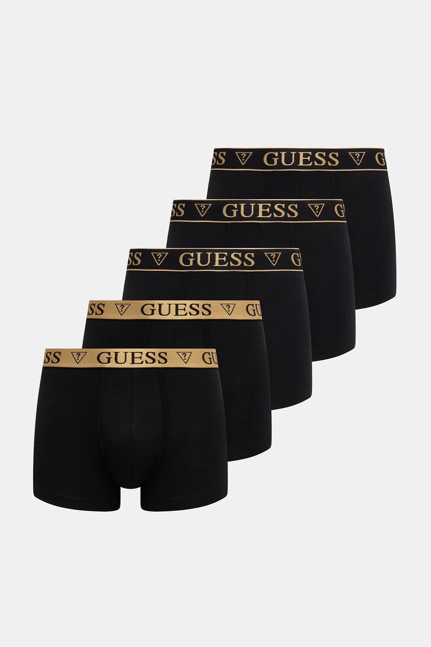 Levně Boxerky Guess 5-pack černá barva, U5BG64 KCD31