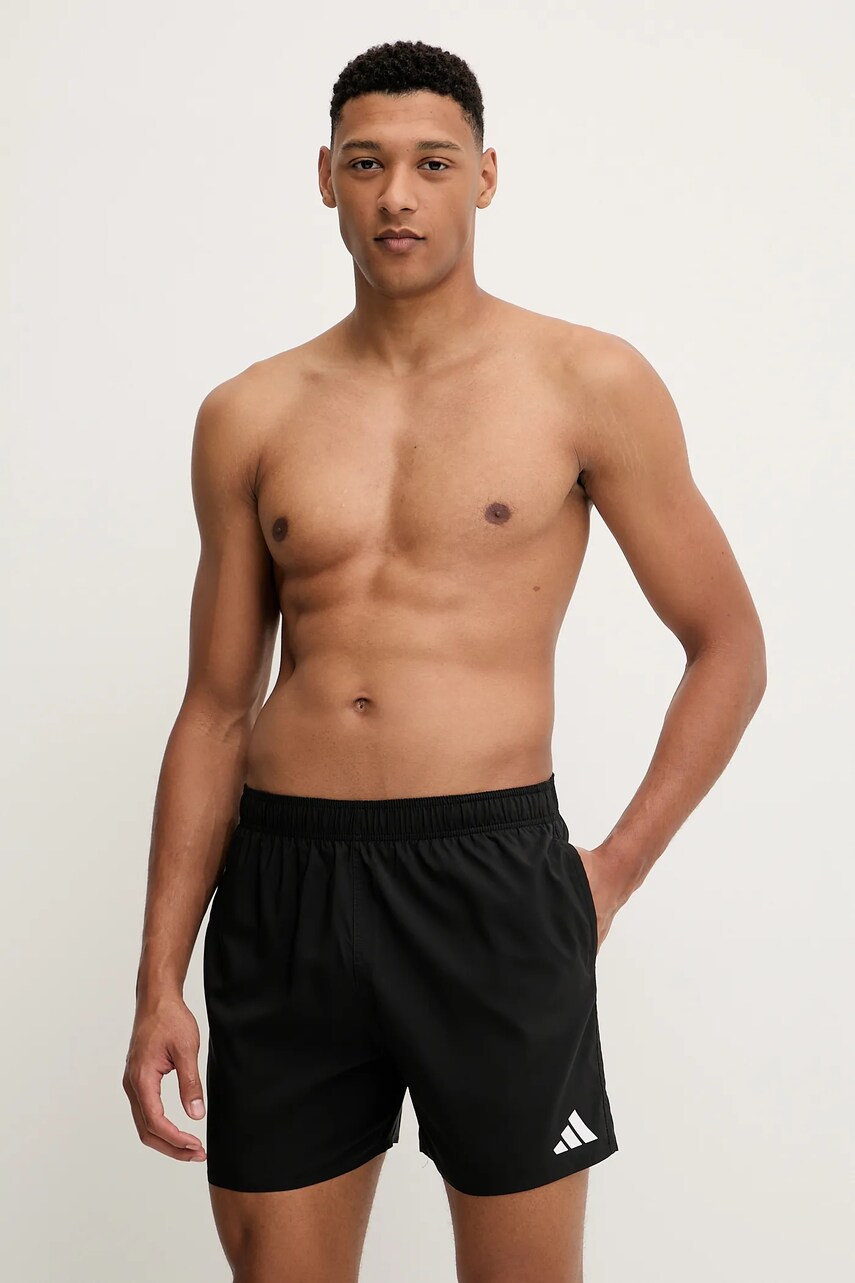 Levně Plavkové šortky adidas Performance Essentials černá barva, JX2673