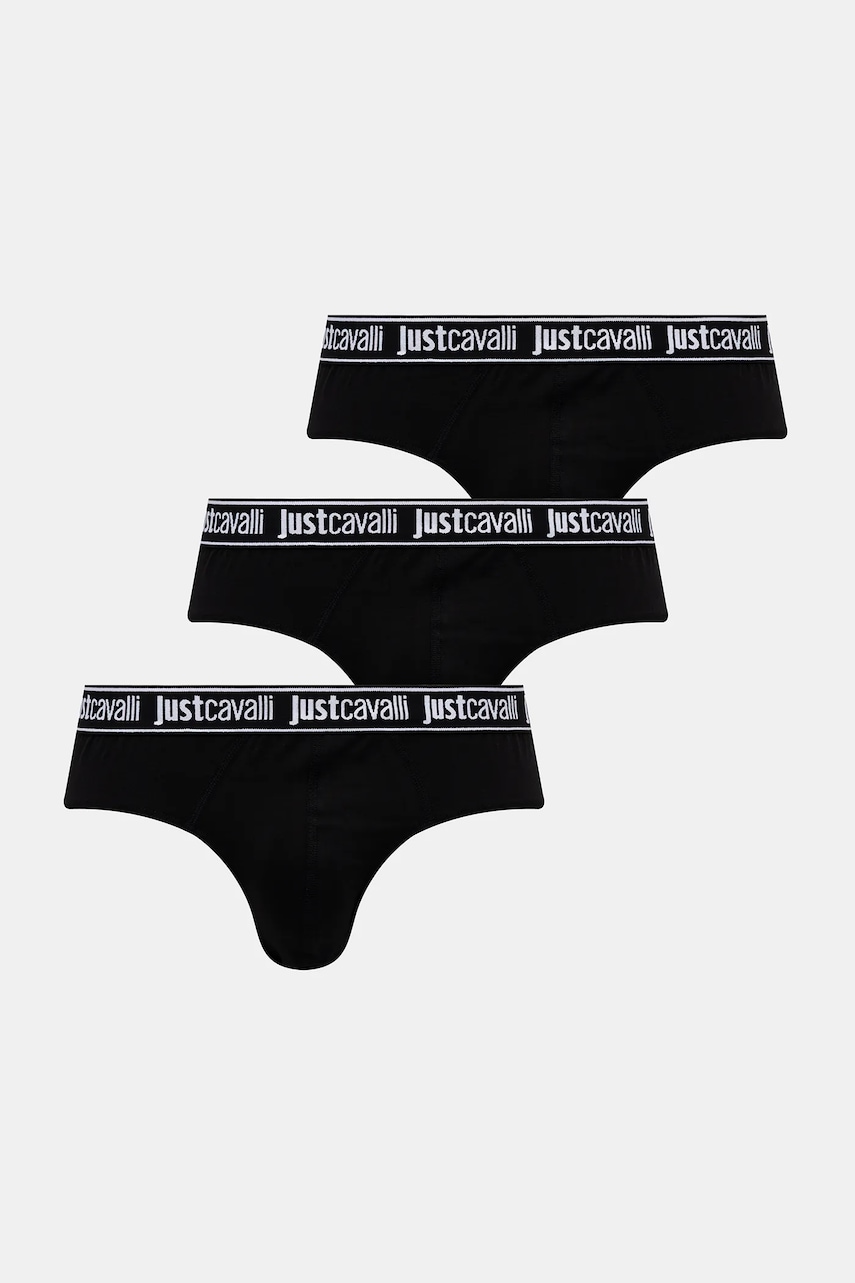 Just Cavalli slip 3-pack culoarea negru, 79OAJU01 CJUT2