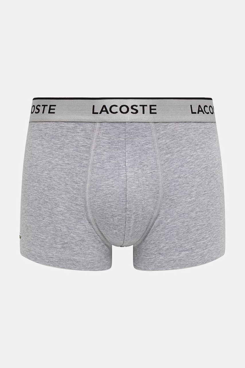 Lacoste priliehavé boxerky pánske s bavlnou 3-pak