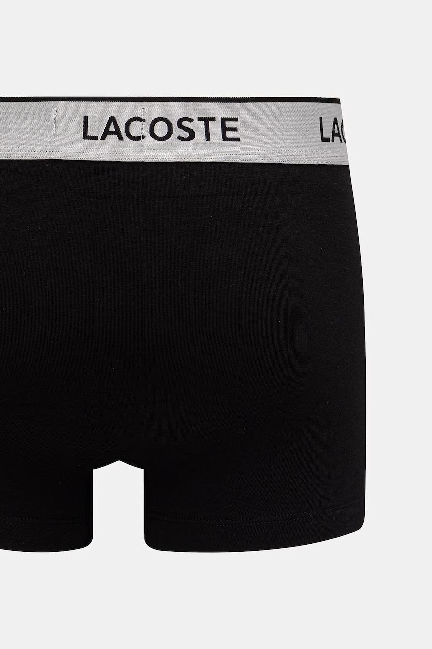 Lacoste priliehavé boxerky pánske s bavlnou 3-pak