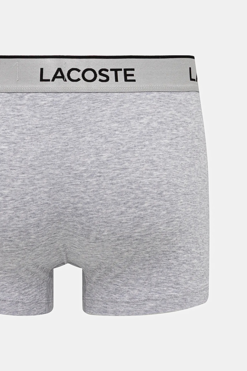 Lacoste priliehavé boxerky pánske s bavlnou 3-pak