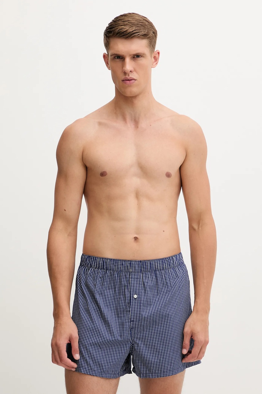 Levně Bavlněné boxerky Lacoste 3-pack tmavomodrá barva, 7H2389