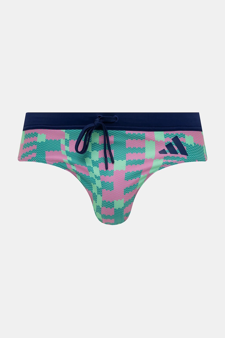 Levně Plavky adidas Performance x Tom Daley zelená barva, JV7219
