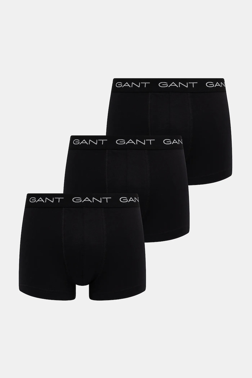 Levně Boxerky Gant 3-pack černá barva, 900023003
