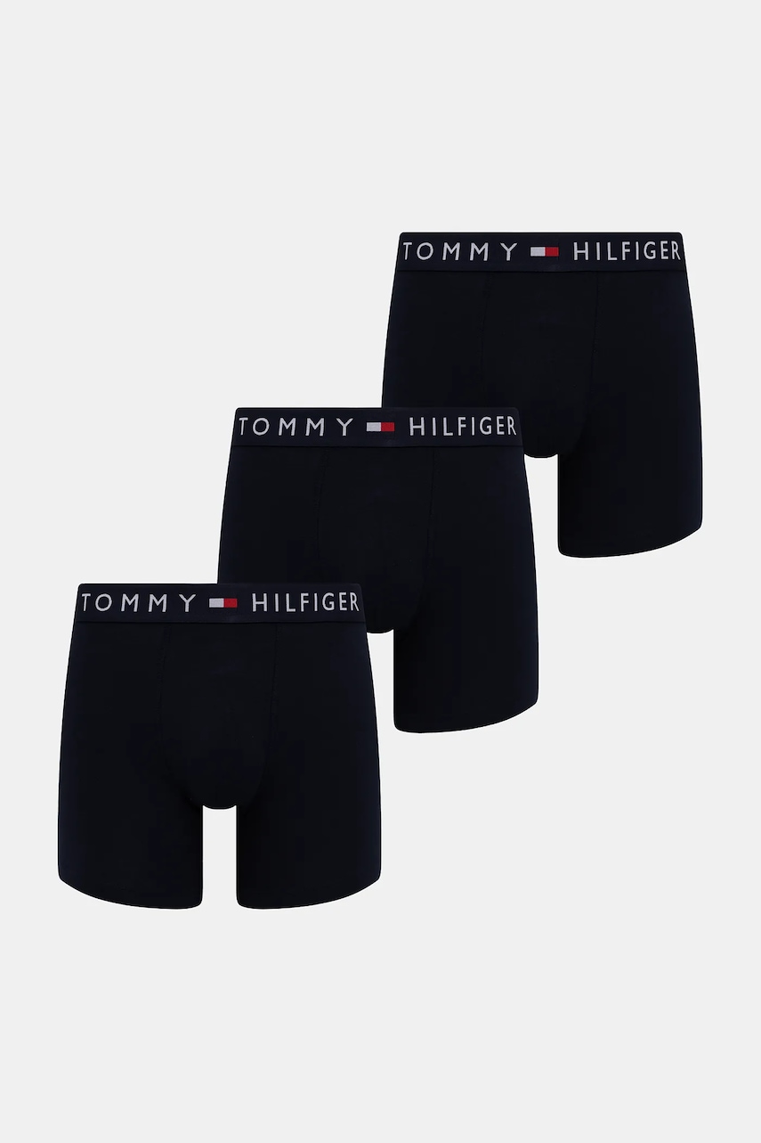Levně Boxerky Tommy Hilfiger 3-pack tmavomodrá barva, UM0UM03431