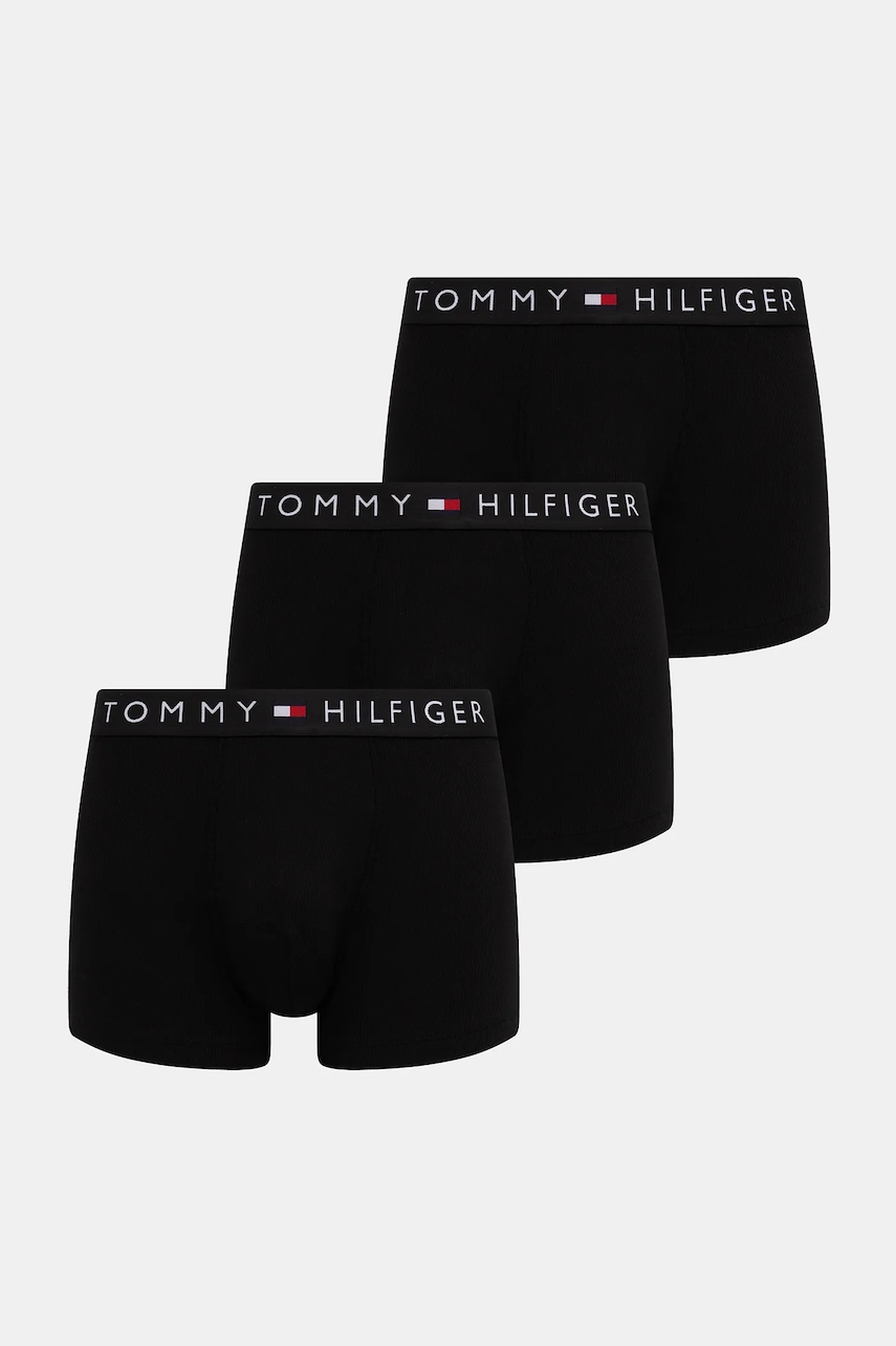 Levně Boxerky Tommy Hilfiger 3-pack černá barva, UM0UM03622